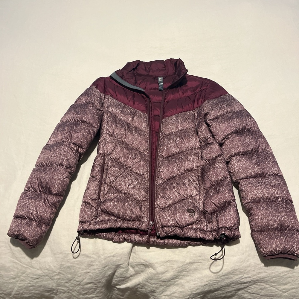Mountain Hardwear Maroon Puffer Jacket